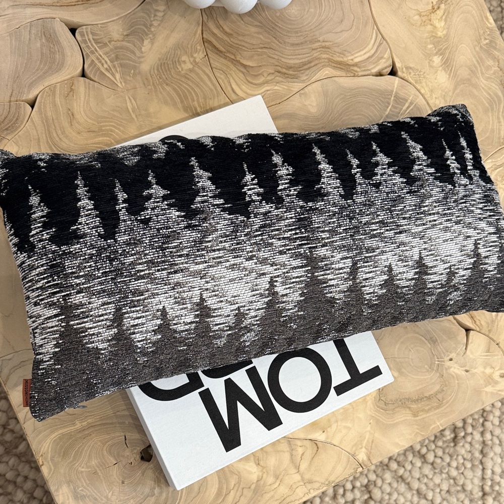 Missoni Home Agung Monochrome Patterned Lumbar Pillow